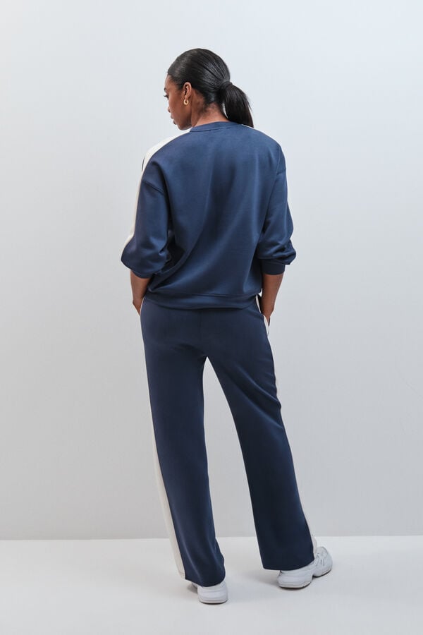 Dash and Stars Plave &scaron;iroke pantalone mekog dodira blue