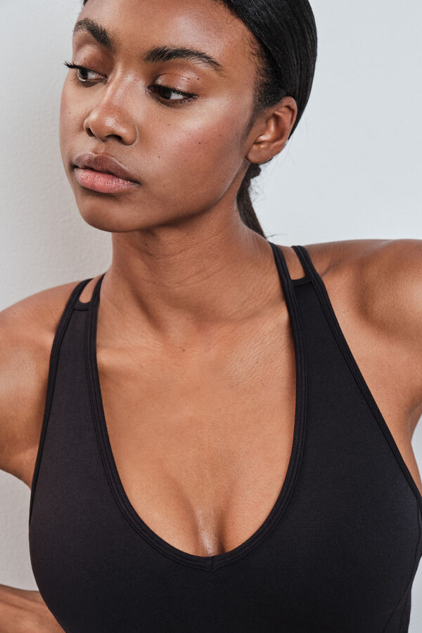 Dash and Stars Sutien sportiv negru SEAMLESS COMFORT black