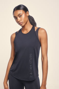 Dash and Stars Camiseta microfibra halter negra