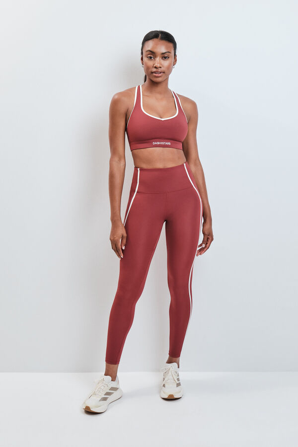 Dash and Stars Bordo duge helanke 4D STRETCH red