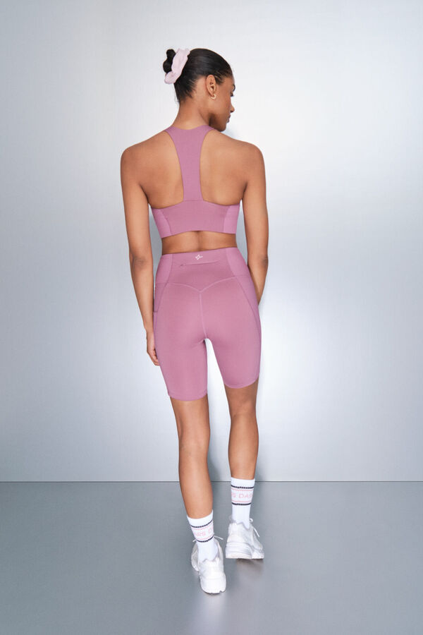 Dash and Stars Leggings 4D STRETCH ciclista rosa rosa