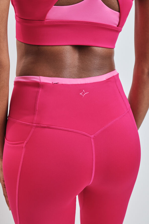 Dash and Stars Roze skraćene 4D STRETCH helanke pink