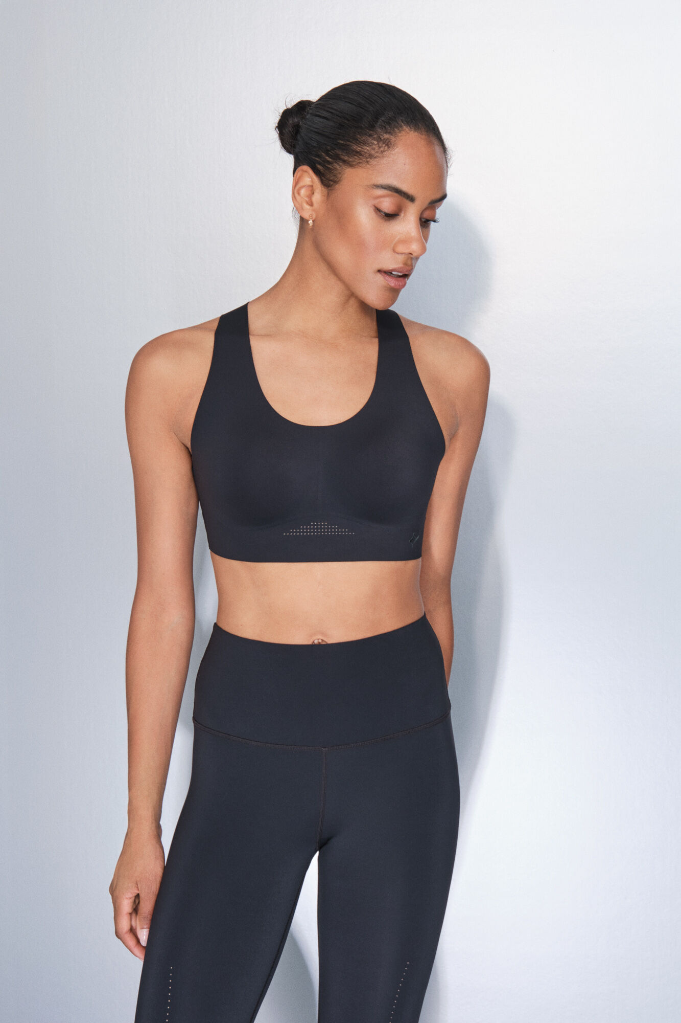 Dash and Stars Crni KOMPRESIVNI sportski grudnjak