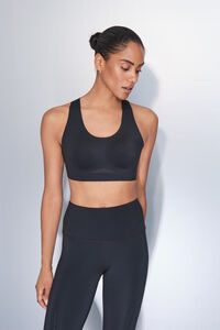 Dash and Stars Crni KOMPRESIVNI sportski grudnjak