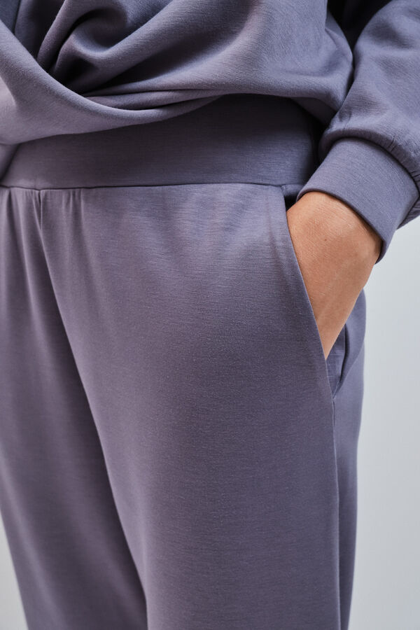 Dash and Stars Plave duge jogger pantalone meke na dodir blue