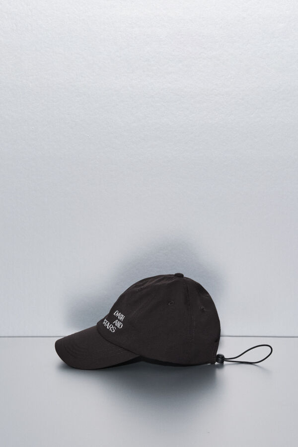 Dash and Stars Crni podesivi tehnički kačket sa logo black