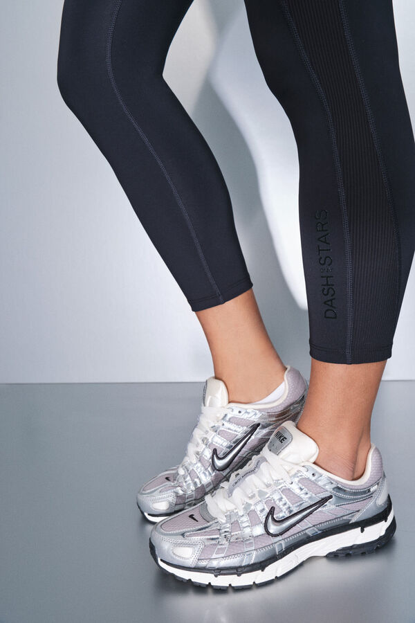 Dash and Stars Crne 4D STRETČ kraće helanke black