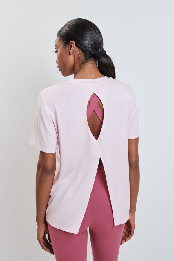 Dash and Stars Roze modalna majica kratkih rukava pink