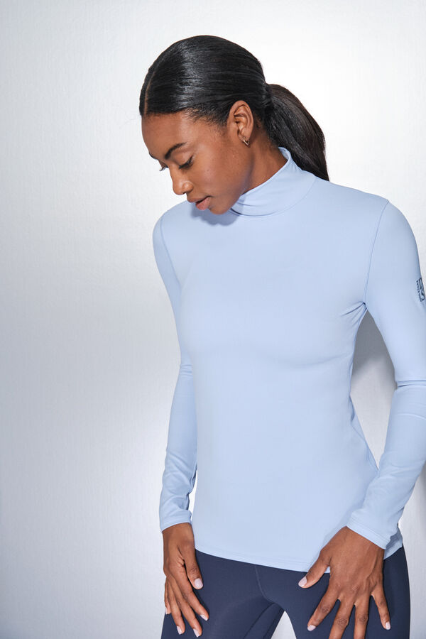 Dash and Stars Bebi plava majica dugi rukav blue