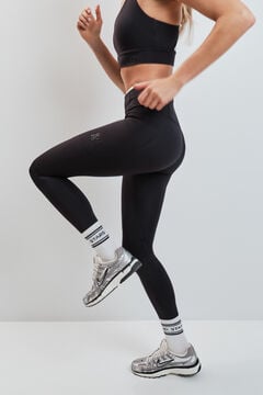 Dash and Stars Crne 4D STRETCH tajice