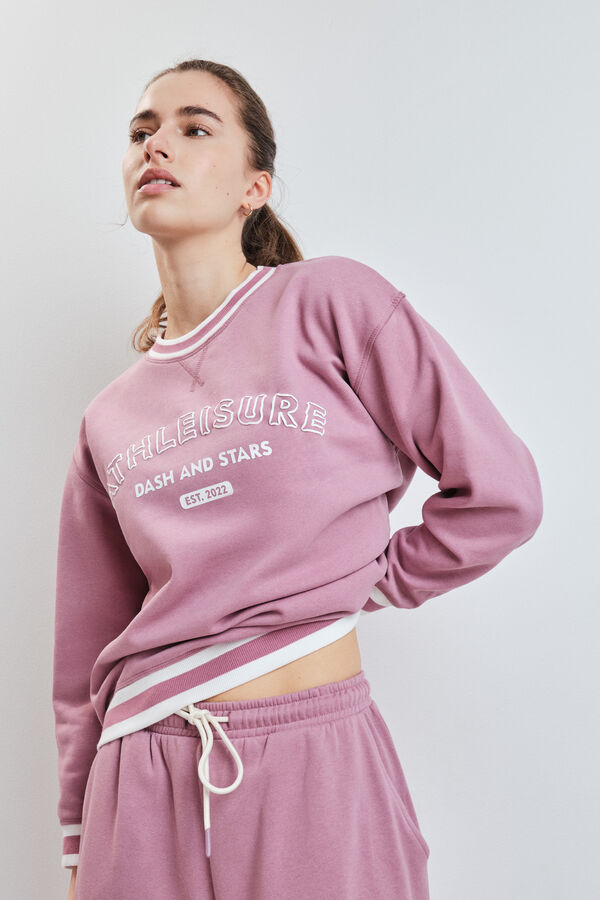 Dash and Stars Roze pli&scaron;ani koledž duks pink