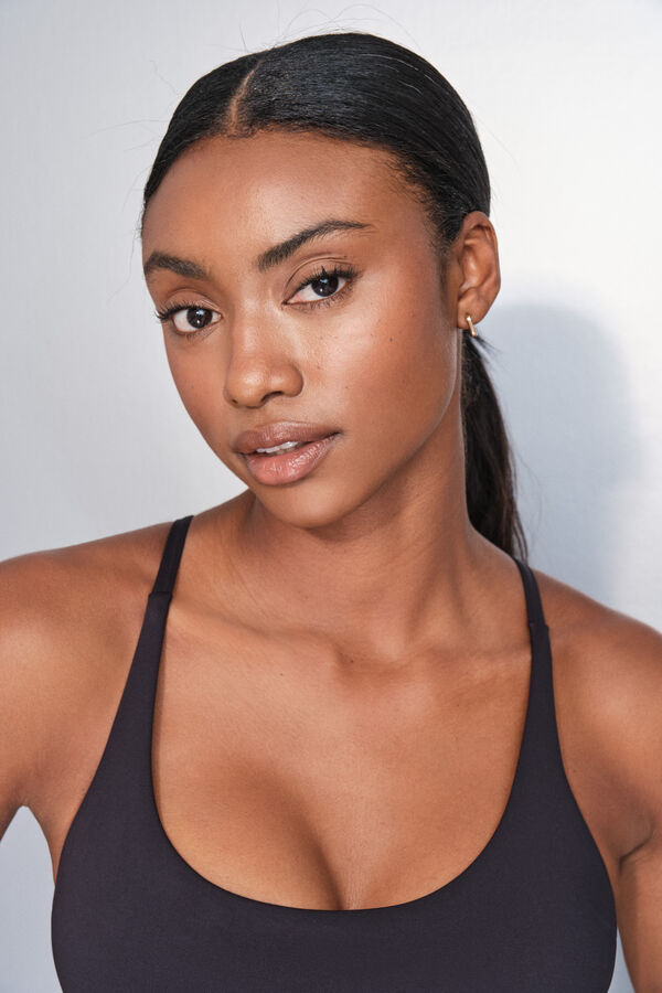 Dash and Stars 4D STRETCH &ndash; Schwarzer Sport-BH  Schwarz