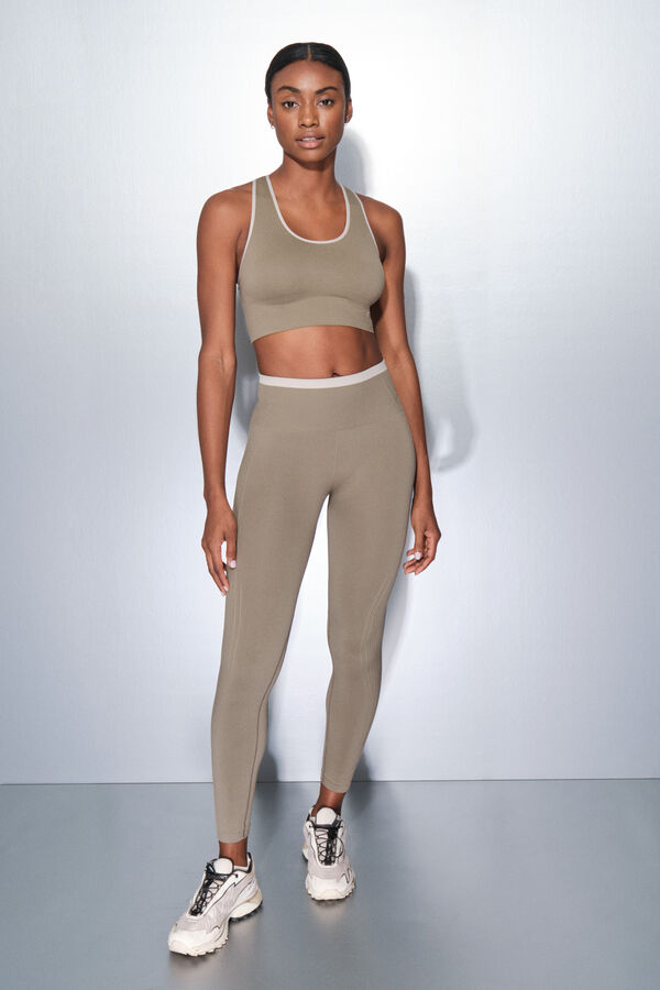 Dash and Stars Be&scaron;avne udobne duge kaki helanke green