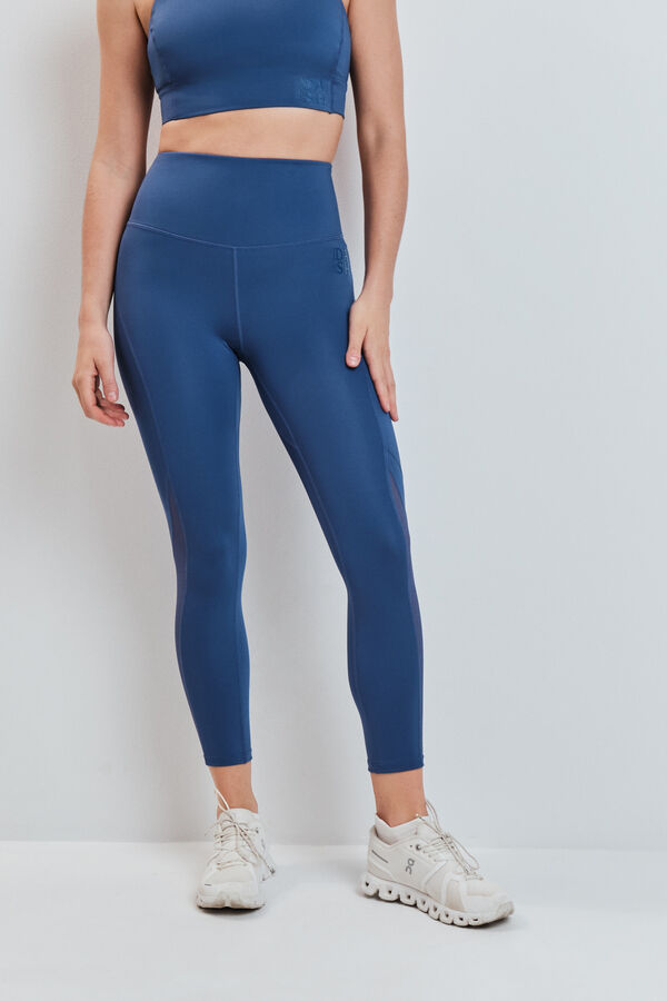 Dash and Stars Plave 4D STRETCH skraćene helanke blue