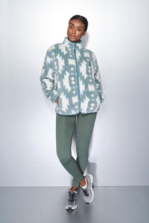 Dash and Stars Ledeno zelena flis rajsfer&scaron;lus sa duks flis green