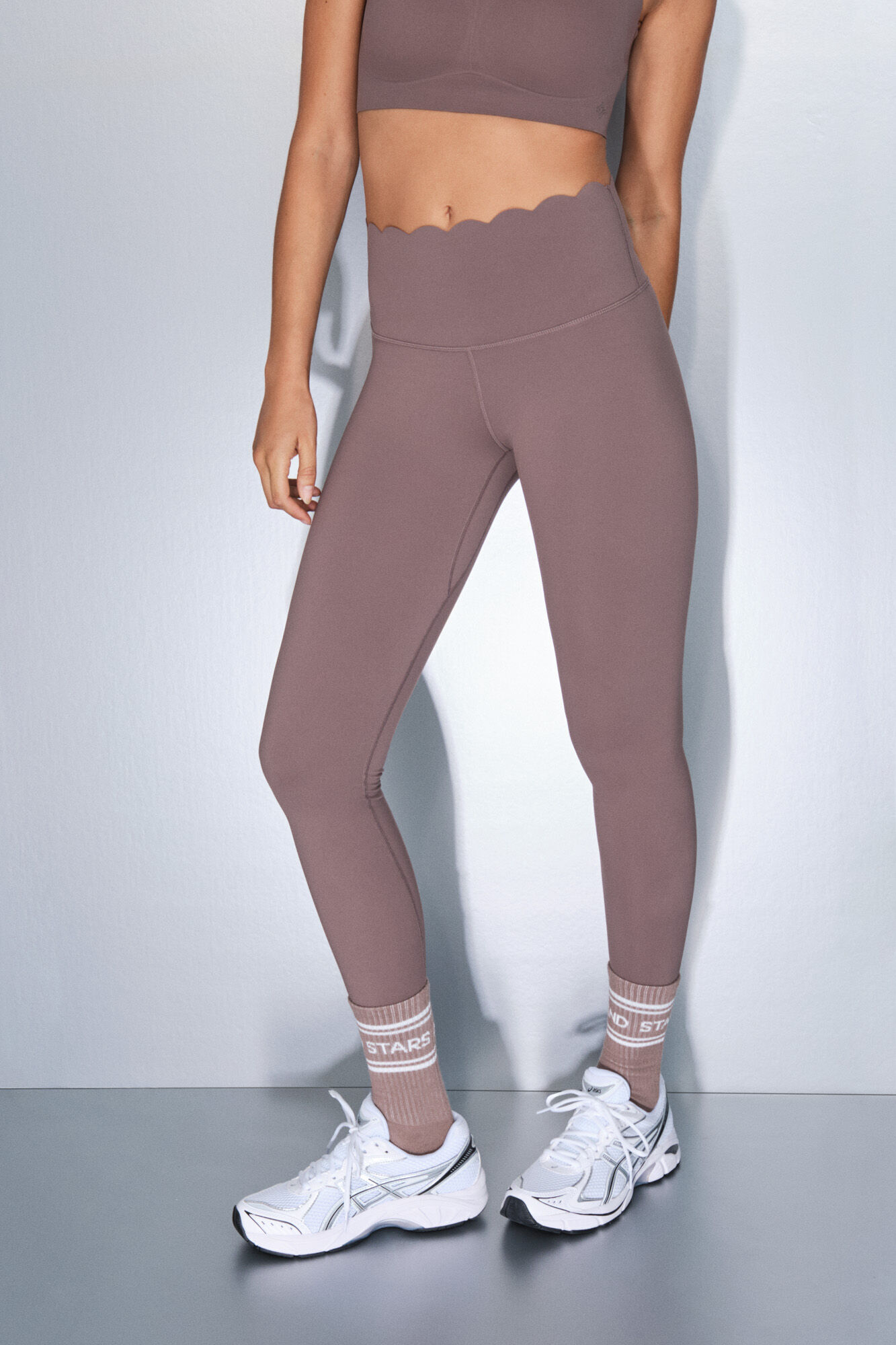 Dash and Stars Duge smeđe kompresivne helanke