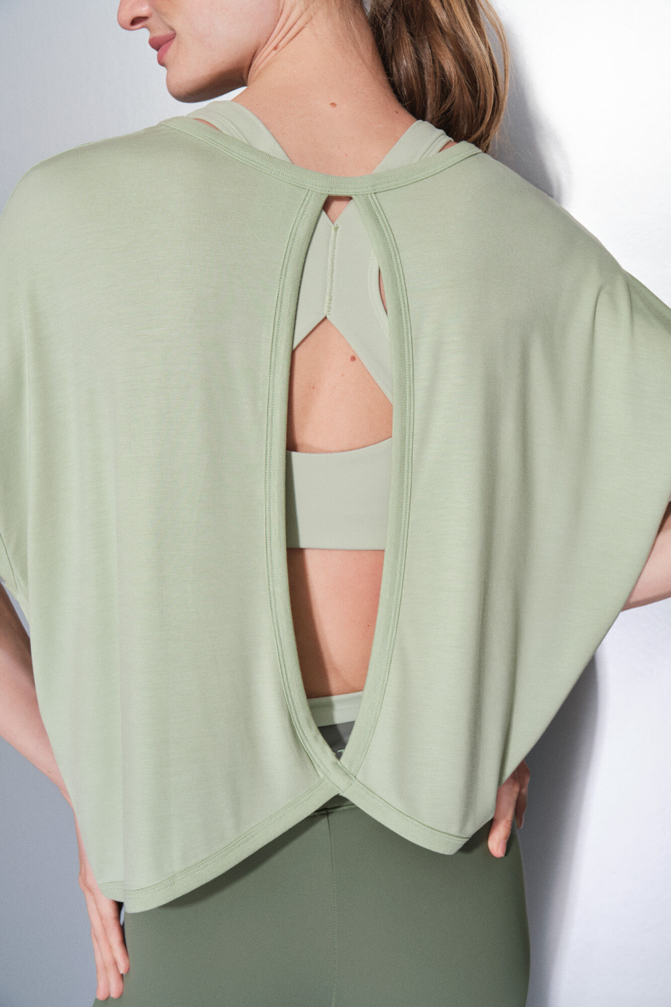 Dash and Stars Majica od vrlo mekano zelenog tkanina