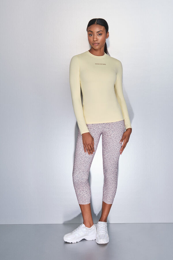 Dash and Stars Žuta majica dugi rukav printed