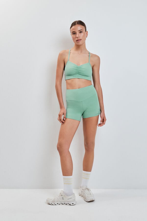 Dash and Stars Zelene helanke crop SOFT MOVE green