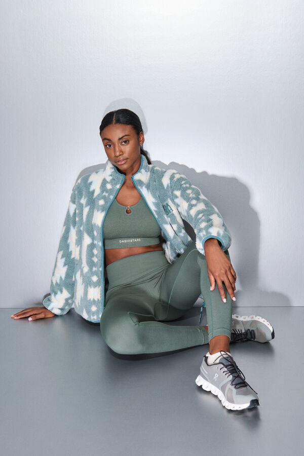 Dash and Stars Ledeno zelena flis rajsfer&scaron;lus sa duks flis green