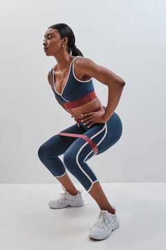 Dash and Stars Tamnoplavi sportski grudnjak 4D Stretch