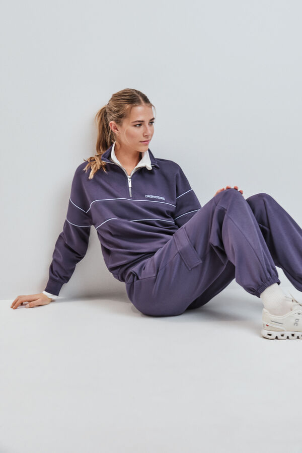 Dash and Stars Sive &scaron;iroke duge pantalone grey
