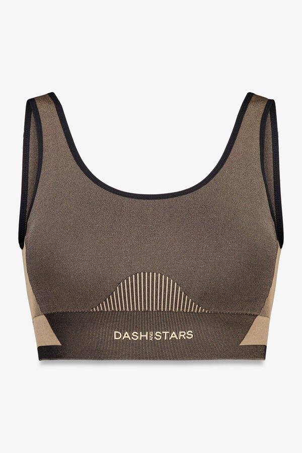 Dash and Stars Soutien desportivo marrom SEAMLESS FIT marrom