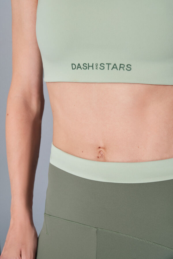 Dash and Stars Soutien-gorge de soutien-gorge de sport vert SOFT MOVE vert