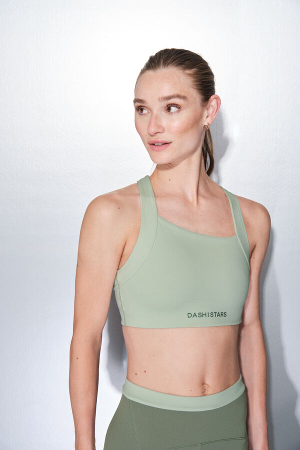 Dash and Stars Soutien-gorge de soutien-gorge de sport vert SOFT MOVE vert