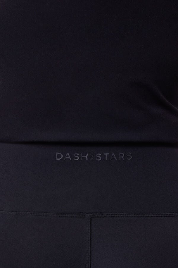 Dash and Stars Soft Move black flared leggings black
