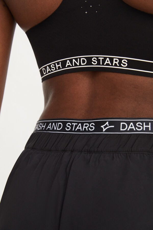 Dash and Stars Short impermeable malla negro negro