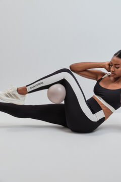 Dash and Stars Crne duge helanke 4D STRETCH sa kontrastom black