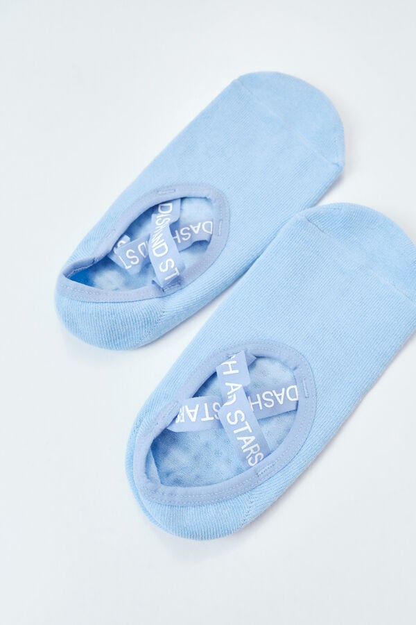 Dash and Stars Plave pamučne baletanke čarape blue