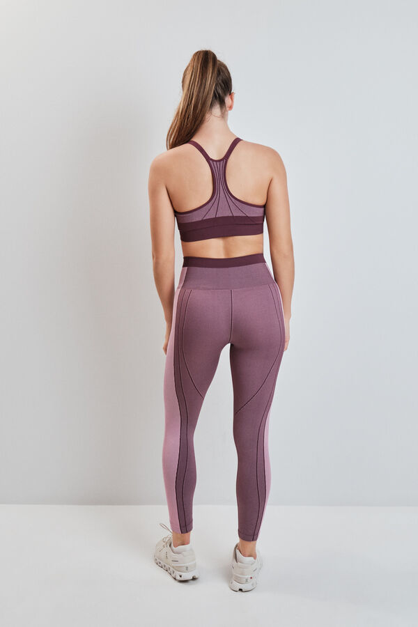 Dash and Stars Roze udobne skraćene helanke bez &scaron;ava pink
