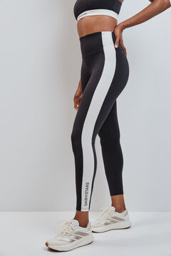 Dash and Stars Crne duge helanke 4D STRETCH sa kontrastom