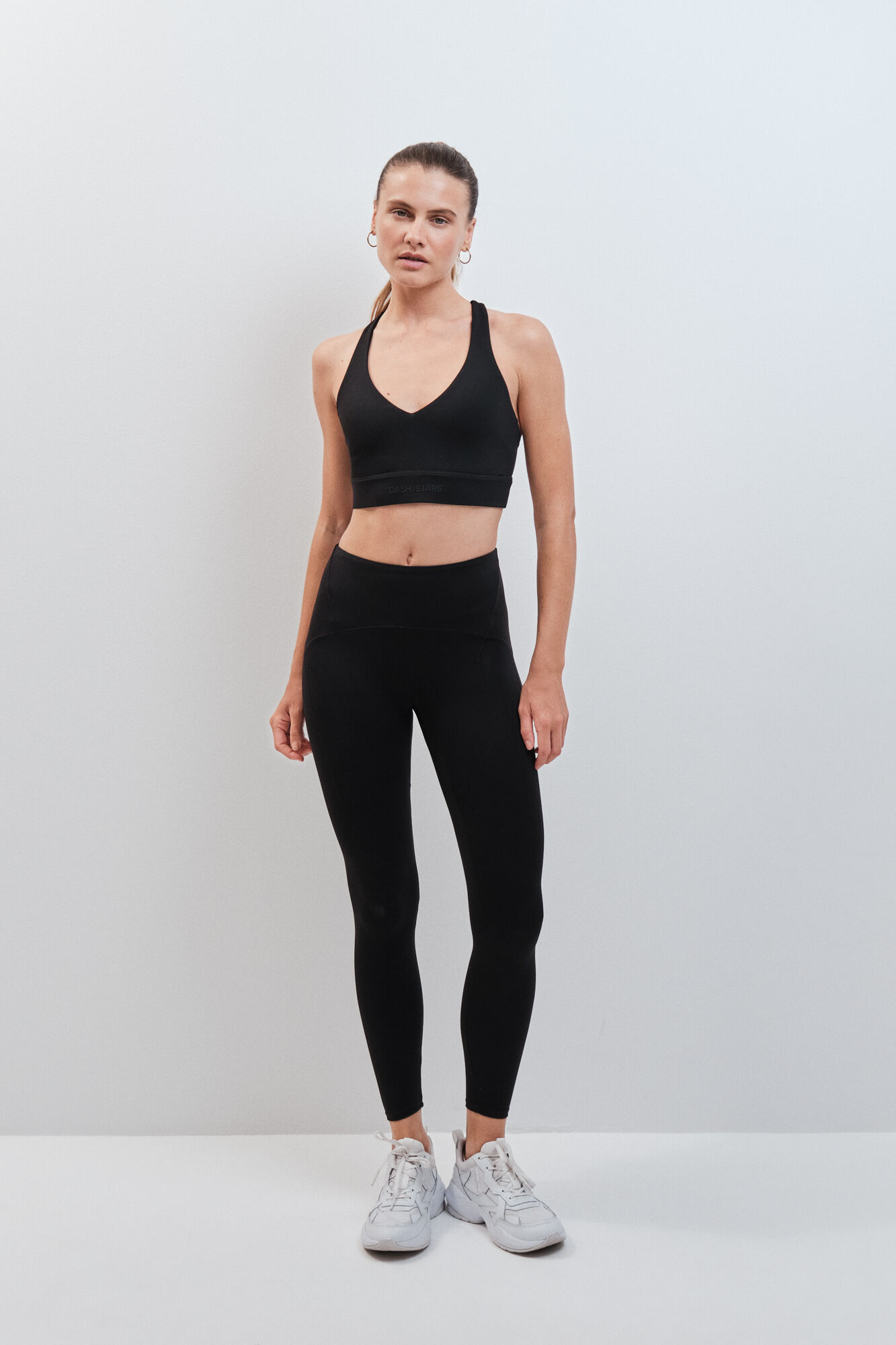 Dash and Stars Crne duge helanke SOFT MOVE