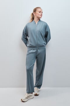 Dash and Stars Zelene duge pantalone barrel kroja mekog dodira