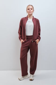 Dash and Stars Bordo duge pantalone barrel kroja mekog dodira
