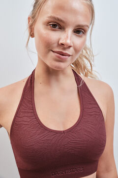 Dash and Stars Bordo sportski grudnjak SEAMLESS COMFORT