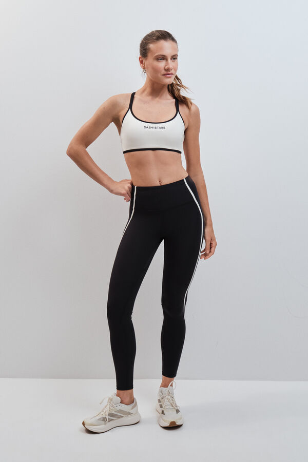 Dash and Stars Crne duge helanke 4D STRETCH black