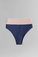 Dash and Stars Pacote de 2 cuecas brasileiras cortadas a laser  Blau