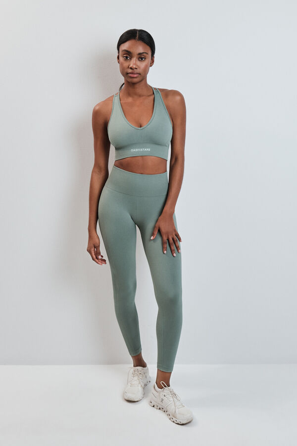 Dash and Stars Zelene duge helanke SEAMLESS COMFORT green