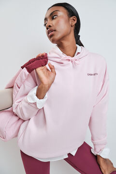 Dash and Stars Roze pamučni duks od pli&scaron;a