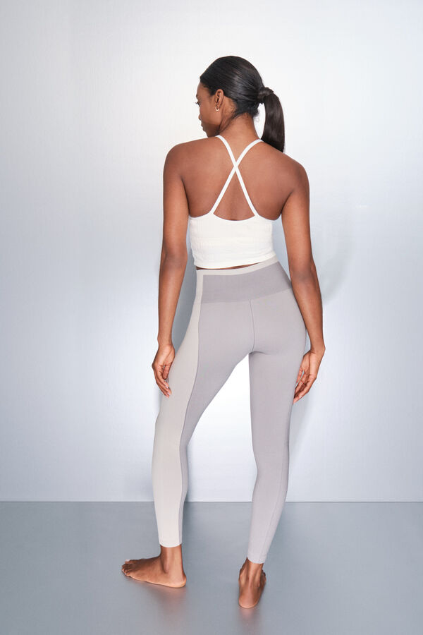 Dash and Stars Leggings largos SEAMLESS COMFORT gris gris