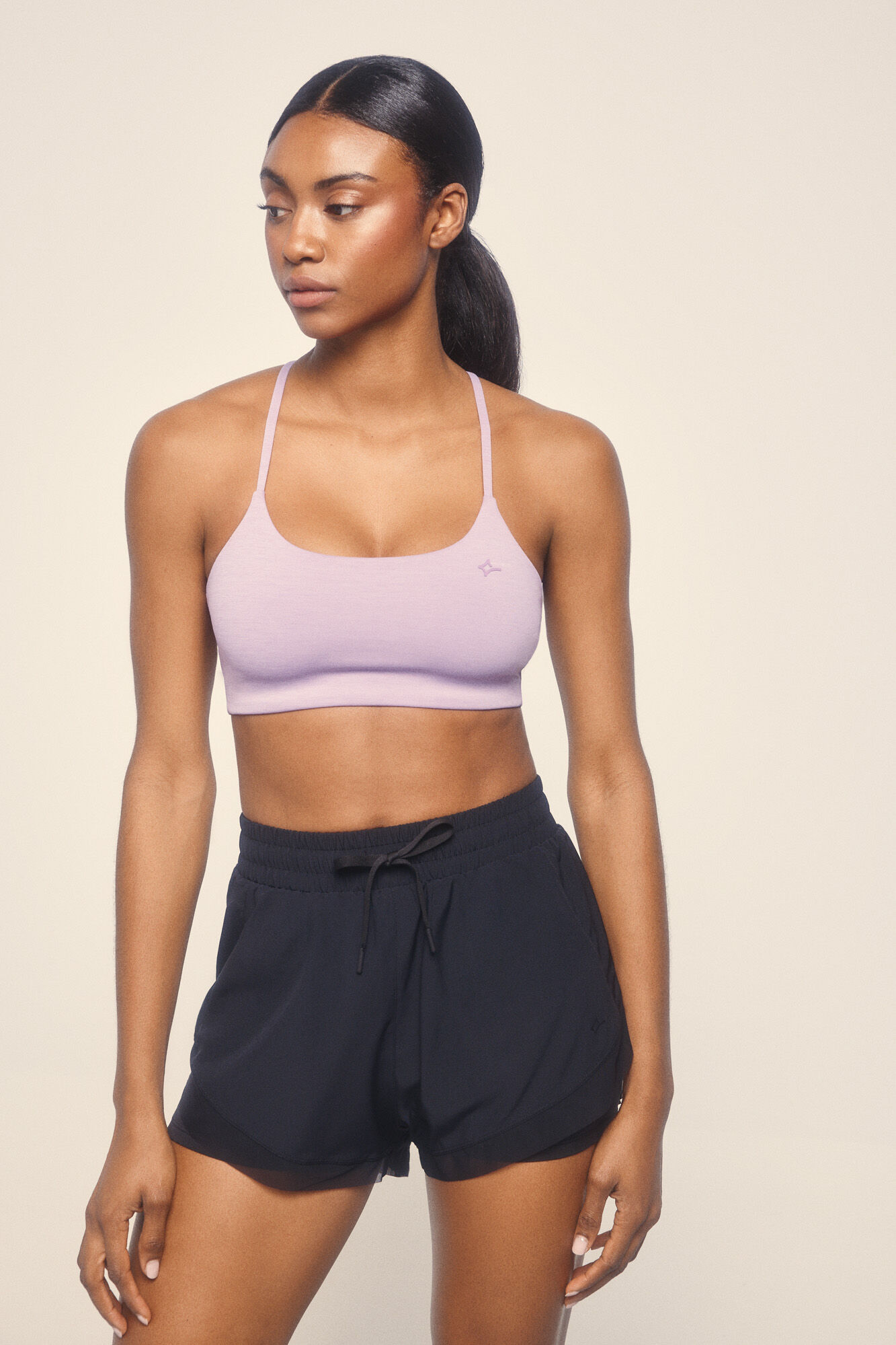 Dash and Stars Ultra light black mesh short