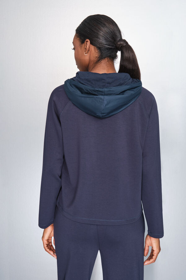 Dash and Stars Tamnoplava mekana duks blue