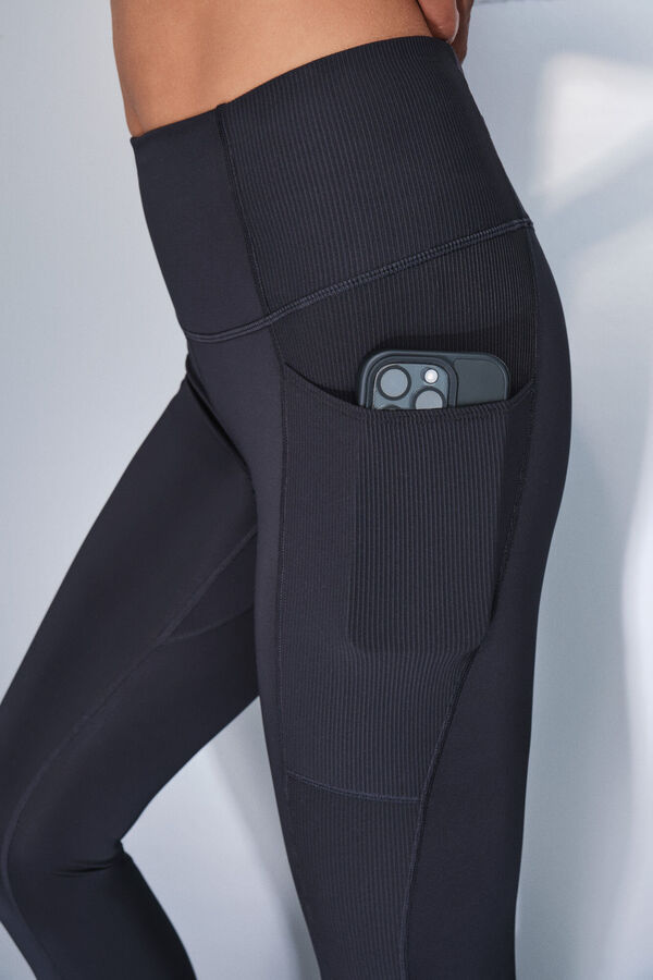 Dash and Stars Crne helanke do članka sa 4D rastegljivim gležnjevima black