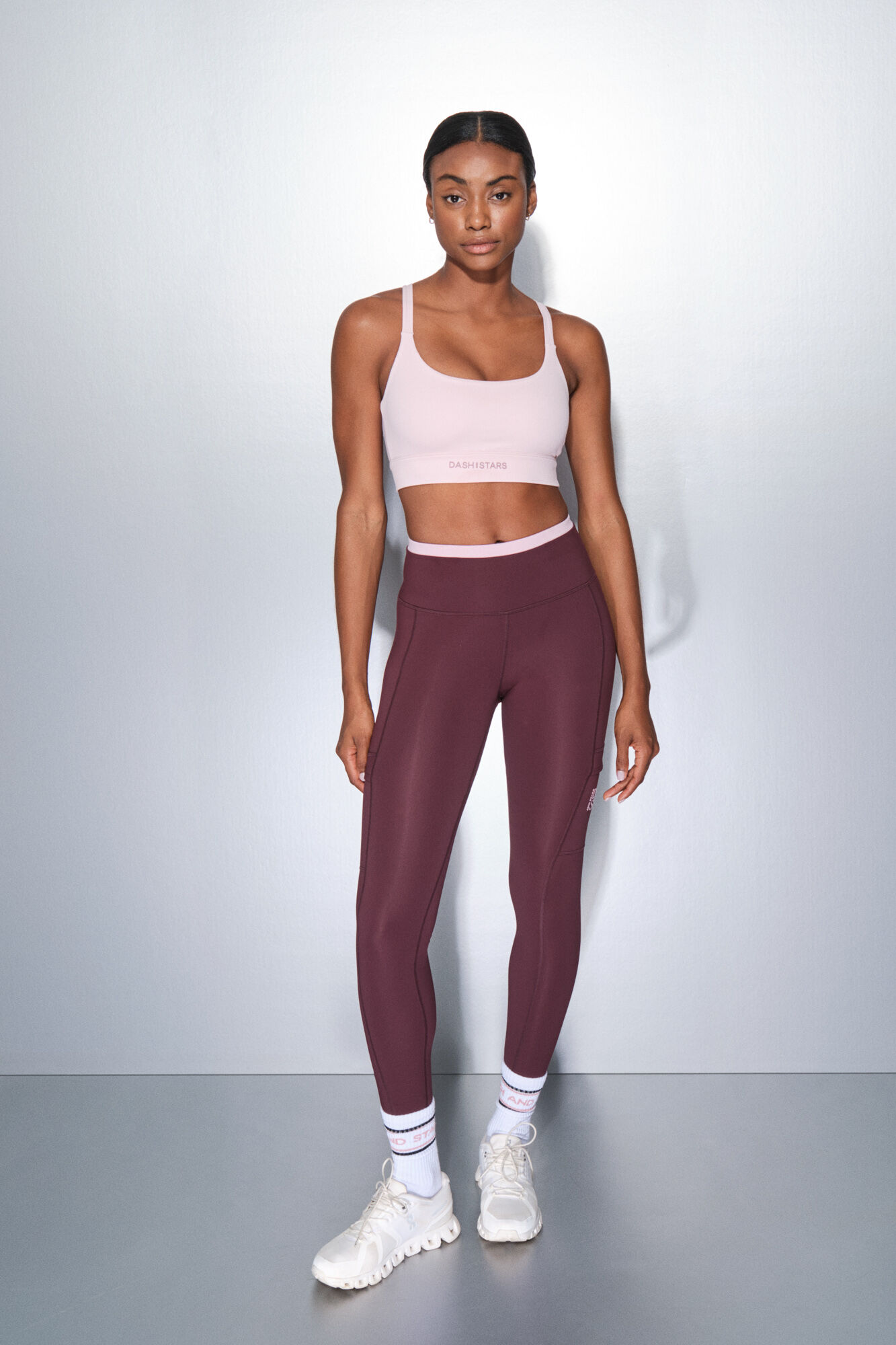 Dash and Stars Ljubičaste termo helanke