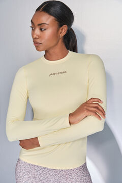 Dash and Stars Camiseta manga larga amarillo