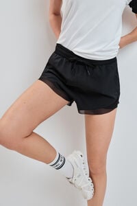 Dash and Stars Ultra light black mesh short